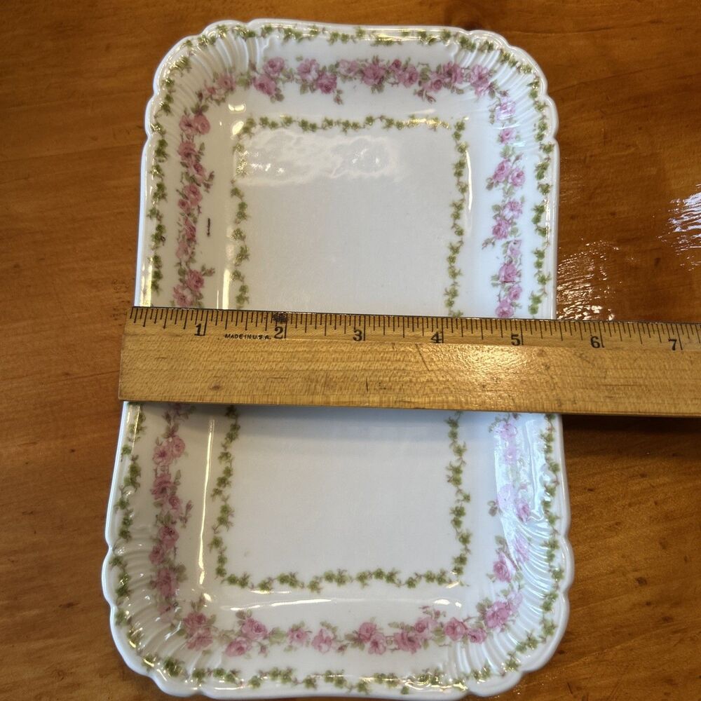 Cottagecore French Chic Floral GDA Limoges Porcelain Tray-Hotel Hillman, AL - Picture 7 of 8
